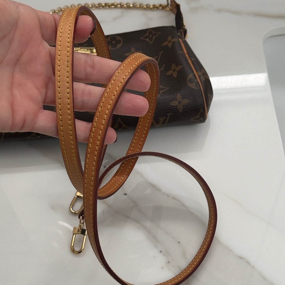 Louis Vuitton Eva Dark Brown Monogram Pochette - Picture 12 of 14